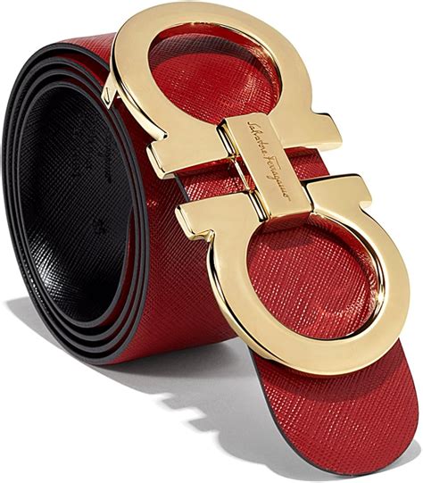 red ferragamo belt gold buckle.